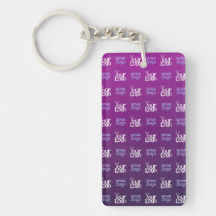 Your Logo   2 Uploaded Images or Business Logos  Key Ring