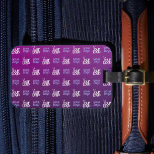 Your Logo   2 Uploaded Images or Business Logos  Luggage Tag