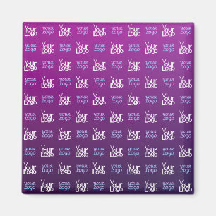 Your Logo   2 Uploaded Images or Business Logos  Magnet