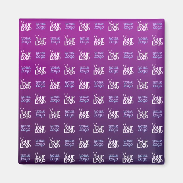 Your Logo | 2 Uploaded Images or Business Logos  Magnet (Front)