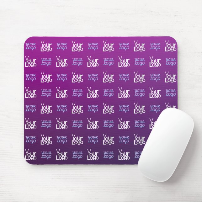 Your Logo | 2 Uploaded Images or Business Logos  Mouse Mat (With Mouse)