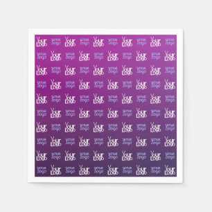 Your Logo   2 Uploaded Images or Business Logos  Napkin