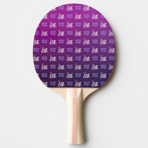 Your Logo   2 Uploaded Images or Business Logos  Ping Pong Paddle