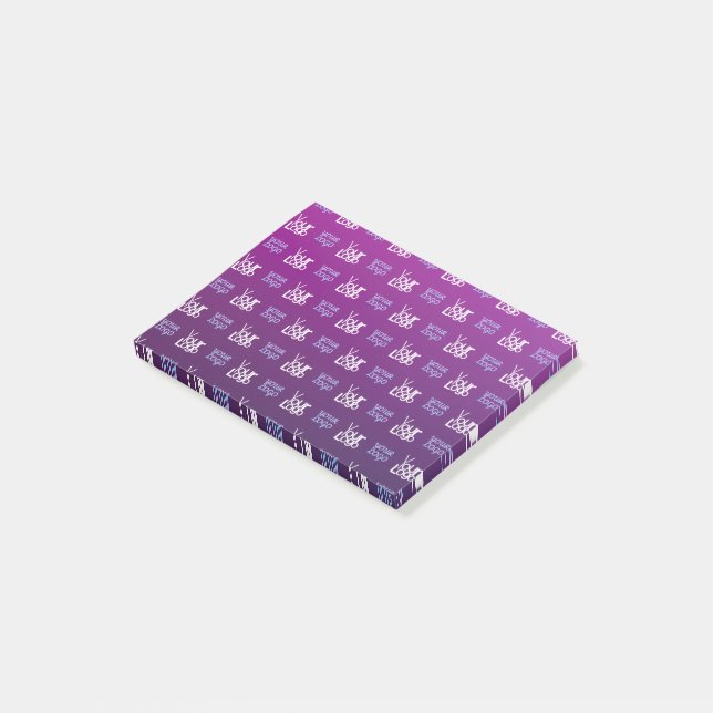 Your Logo | 2 Uploaded Images or Business Logos  Post-it Notes (Angled)