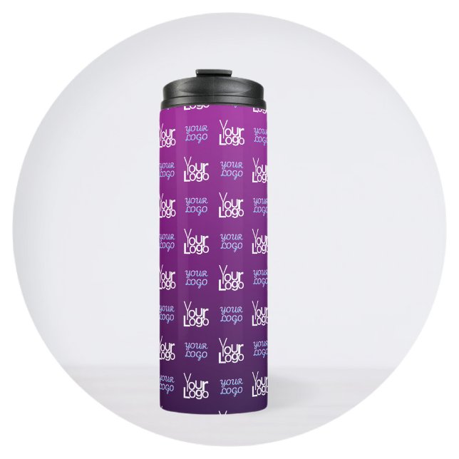 Your Logo | 2 Uploaded Images or Business Logos  Thermal Tumbler (Creator Uploaded)