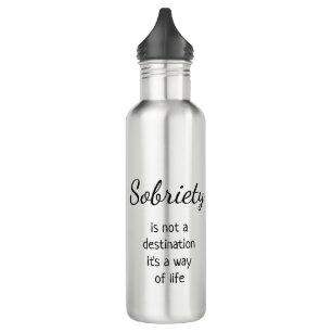 Your Logo Addiction Recovery Merchandise 710 Ml Water Bottle