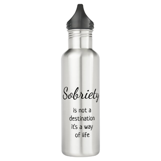 Your Logo Addiction Recovery Merchandise 710 Ml Water Bottle (Left)