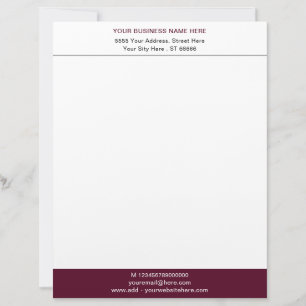 Your Logo Address Company Letterhead Choose Colour
