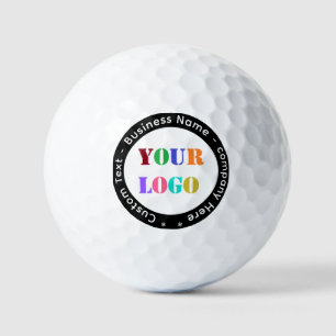 Your Logo and Custom Text Branded Golf Balls Stamp