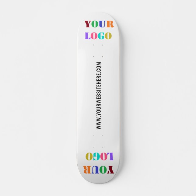 Your Logo and Custom Text Personalised Skateboard (Front)