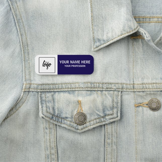 Your Logo and Name Personalized Employee Tag (In Situ)