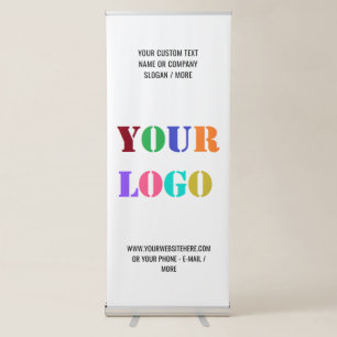 Your Logo and Text Retractable Banner Promotional