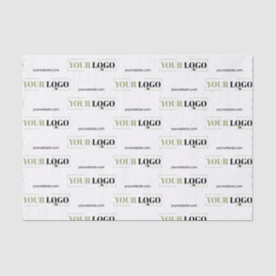 Your Logo and Website Small Tissue Paper