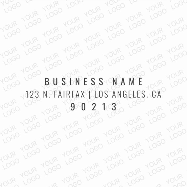 Your Logo Automatically Lightened & Repeating (Front)