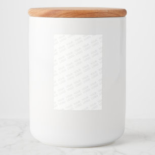 Your Logo Automatically Lightened & Repeating Food Label