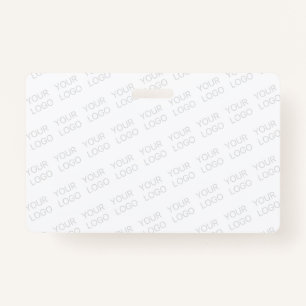 Your Logo Automatically Lightened & Repeating ID Badge
