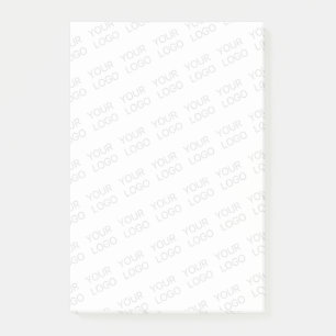 Your Logo Automatically Lightened & Repeating Post-it Notes