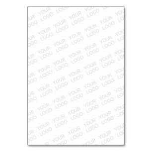 Your Logo Automatically Lightened & Repeating Table Number