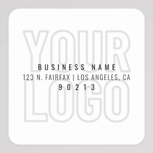Your Logo Automatically Lighter For Background  Square Sticker