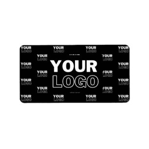 Your Logo & Background Repeating Logo   Black Label