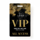 Your Logo Black Gold Event VIP