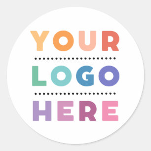 Your Logo Branded Company Business Classic Round Sticker