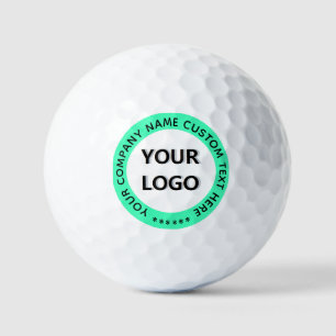 Your Logo Branded Golf Balls Example Custom Text