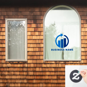 Your Logo Business Accountant Modern Minimalist Window Cling