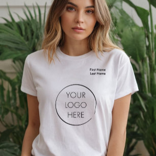 Your Logo Business Branding Promotion with Name T-Shirt