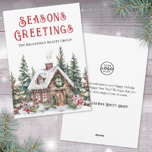 Your Logo Business Christmas Holiday Card