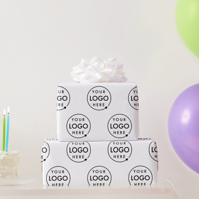 Your Logo | Business Corporate Modern Company Wrapping Paper (Party Gifts)