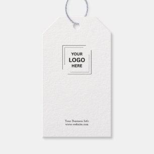 Your Logo Business Corporate Modern Minimalist Gift Tags