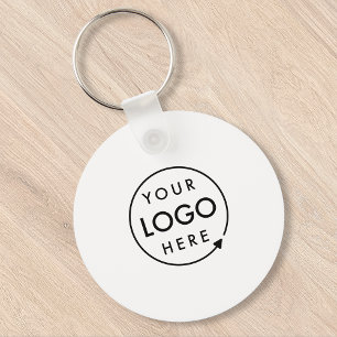 Your Logo Business Corporate Modern Minimalist Key Ring