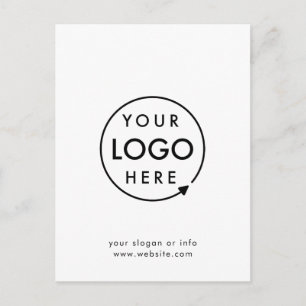 Your Logo Business Corporate Modern Minimalist Postcard