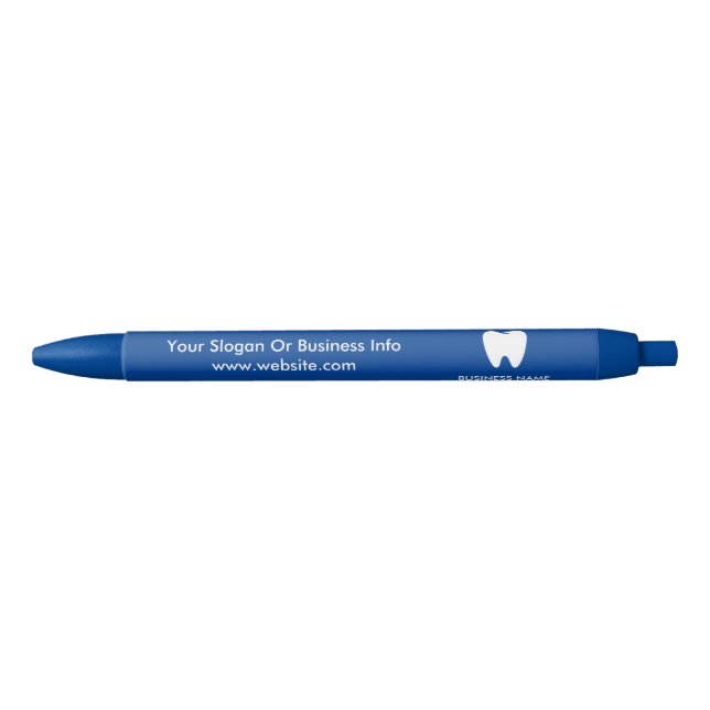 Your Logo | Business Dentist Modern Minimalist Black Ink Pen (Front)