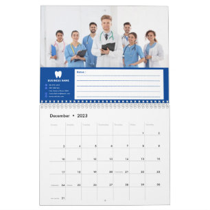 Your Logo   Business Dentist Modern Minimalist  Calendar