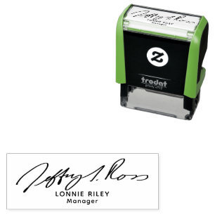 Your Logo Business handwriting Signature Upload Self-inking Stamp