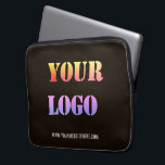 Your Logo Business Laptop Sleeve - Choose Colours<br><div class="desc">Custom Logo and Text Promotional Business Personalised Laptop Sleeve - Add Your Logo / Image and Text / Information - Resize and move elements with Customisation tool. Choose / add your favourite background and text colours / font / size ! ( Select your logo colour with filter for colours )...</div>