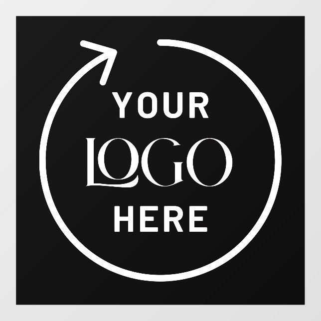 Your Logo | Business Logo Black  Window Cling (Sheet)