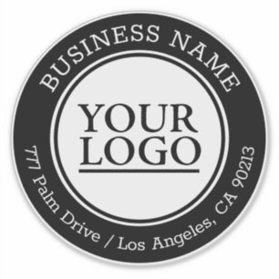 Your Logo, Business Name, Address, Black & White