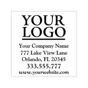Your Logo, Business Name, Address, Phone, Website Self-inking Stamp