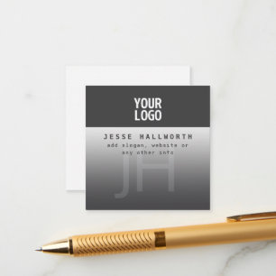 Your Logo, Business Name & Monogram  Enclosure Card