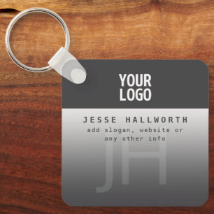 Your Logo, Business Name & Monogram  Key Ring