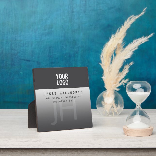 Your Logo, Business Name & Monogram  Plaque (Insitu)