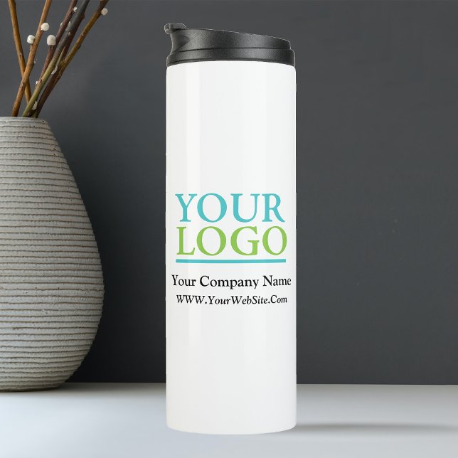 Your Logo, Business Name Promo, Message Thermal Tumbler (Creator Uploaded)