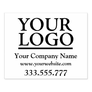 Your Logo, Business Name, Website, Phone Rubber St Rubber Stamp