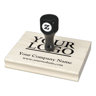 Your Logo, Business Name, Website Rubber Stamp