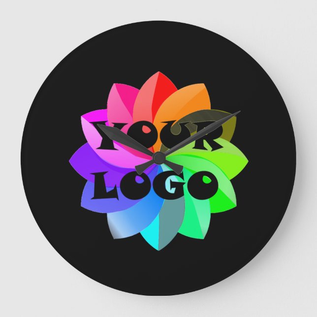 Your Logo Business Office Acrylic Wall Clock (Front)