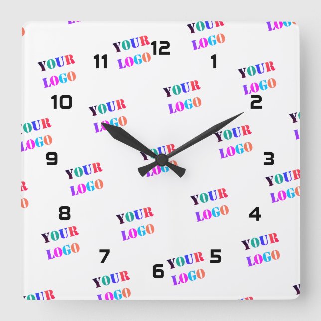Your Logo Business Promotional Clock Template (Front)