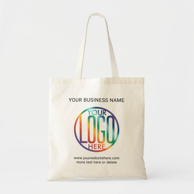 Your Logo Business Promotional Company Branded Tote Bag (Front)